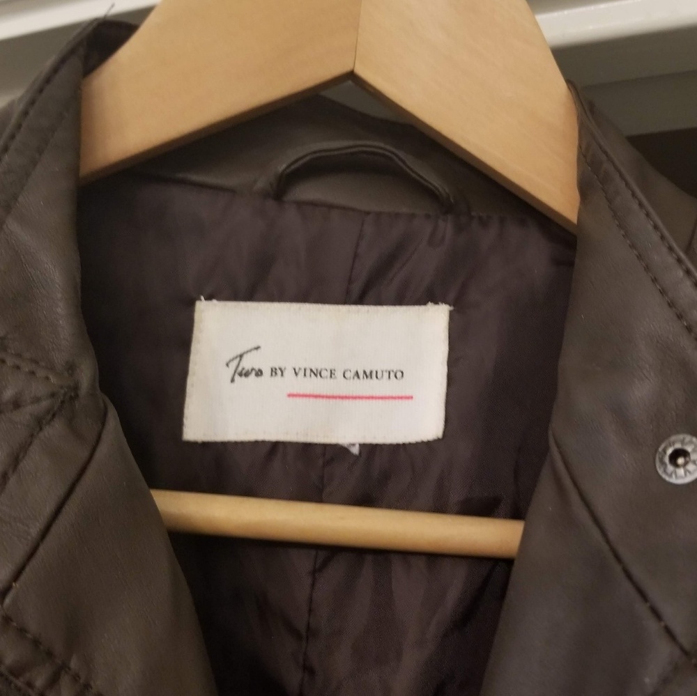 Vince Camuto Brown Leather Jacket